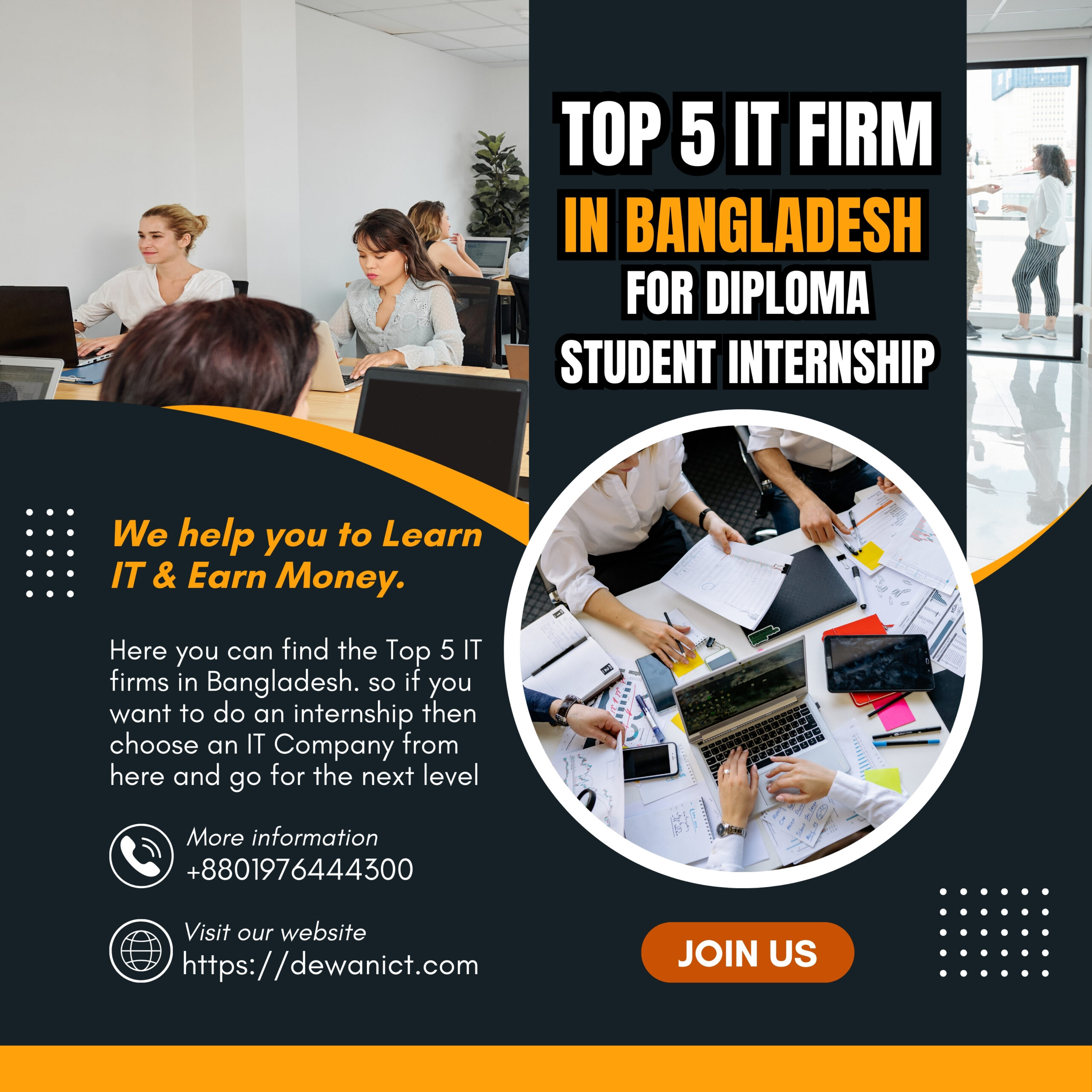 Top 5 IT Firms in Bangladesh for Diploma Student Internship
